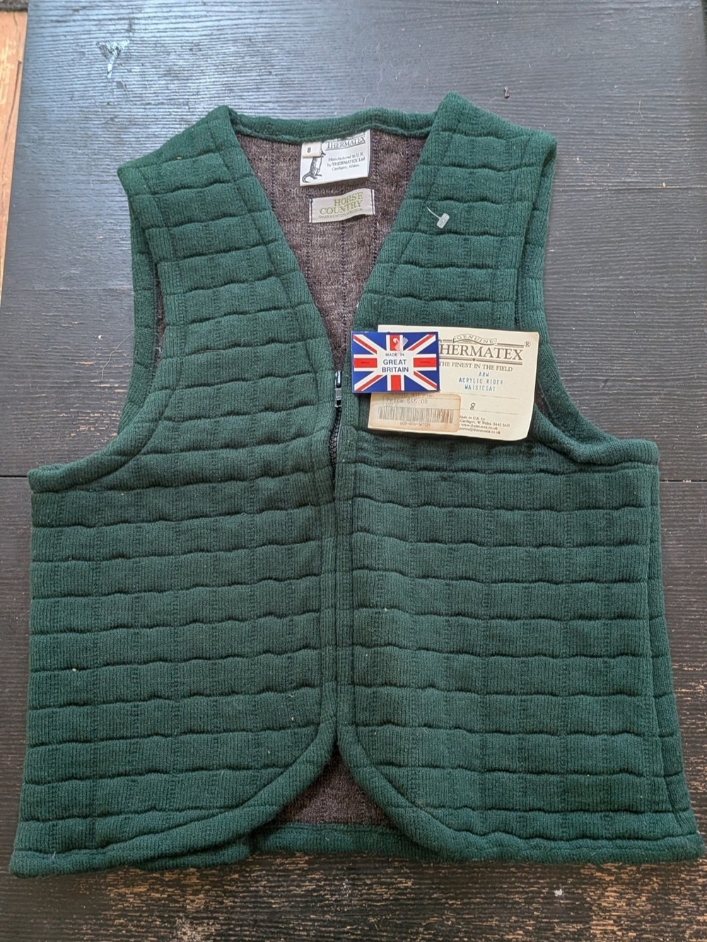 Women's Thermatex Riding Hunt Vest Quilted  - Wool Classic British Riding Gear